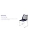 Flash Furniture Navy Plastic Stack Chair, PK5 5-RUT-498A-NY-GG - alternate 6